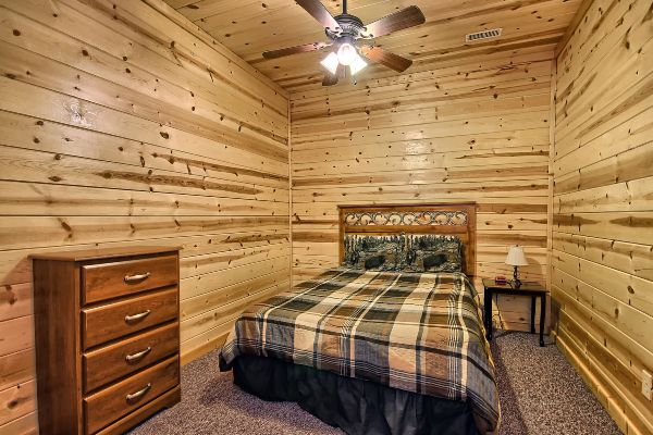 Serenity and peace in the cabin bedroom