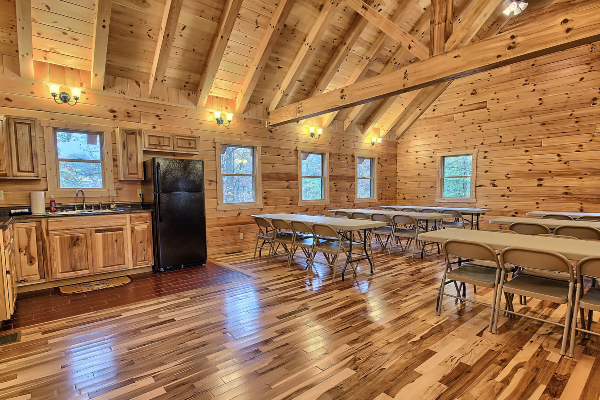 Family gatherings in the cabin dining room