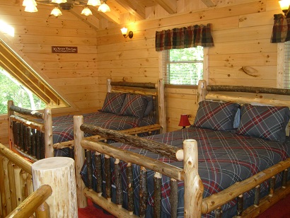 two beds in bedroom