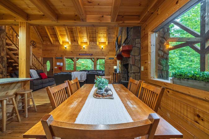 Timber Ridge Lodge illuminated at night — Timber Ridge Lodge