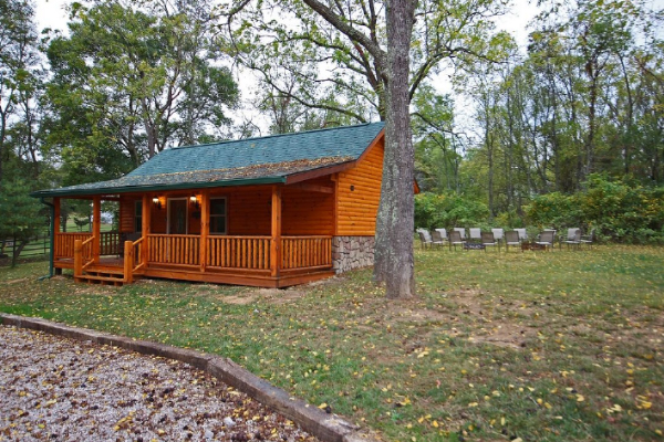 Quaint charm of the cabin in a natural setting